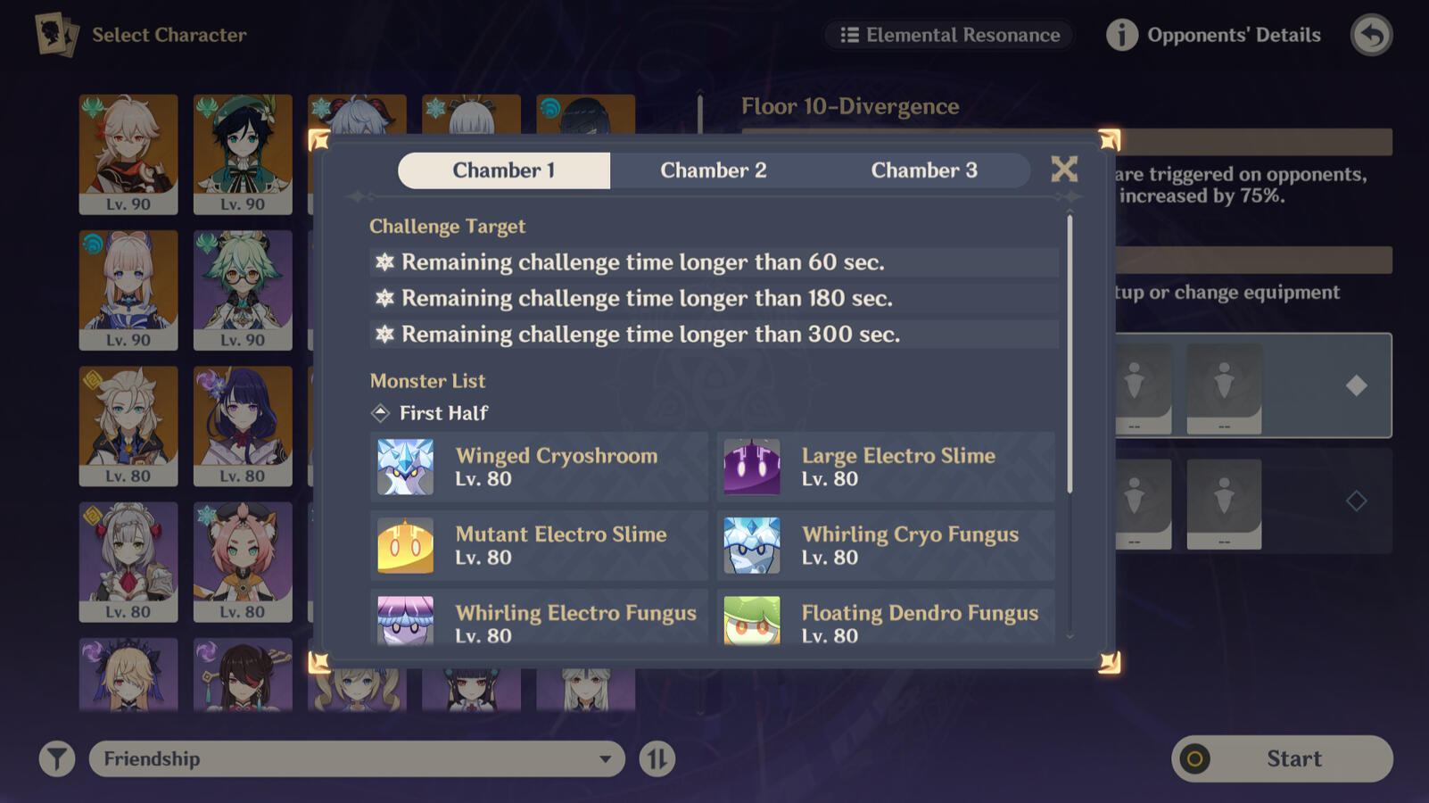 Opponents' Details modal from updated Spiral Abyss menu